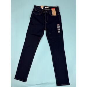 LEVIS Womens 729 HIGH straight leg Dark wash size 28 jeans